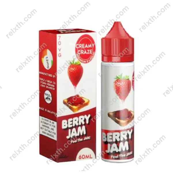 creamy craze freebase berry jam 60ml