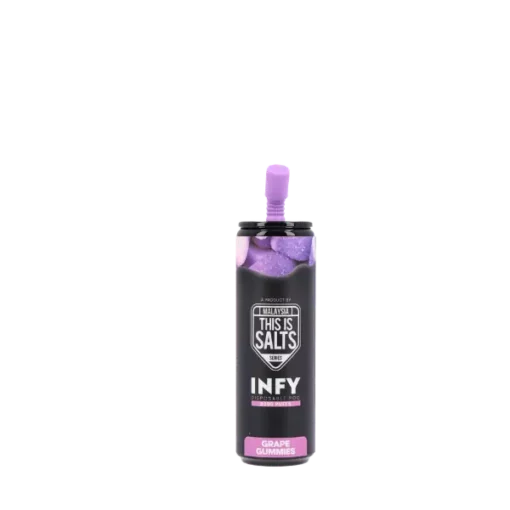 INFY 6000 Puff กลิ่น Grape Gummies เยลลี่องุ่นนุ่มหนึบ หอมหวานแบบขนมเด็ก