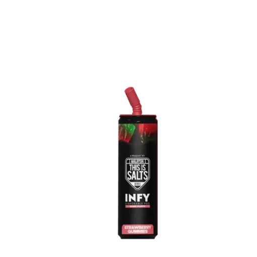 INFY 6000 Puff กลิ่น Strawberry Gummy เยลลี่สตรอว์เบอร์รี่หอมหนึบ หวานน่ารัก