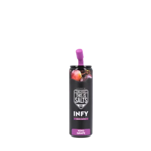 INFY 6000 Puff กลิ่น Yoyo Grape องุ่นเคี้ยวหนึบแบบขนมโยโย่ หอมสดใสน่ารัก