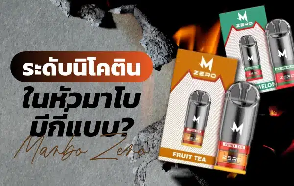 ข้อมูลหัวพอตมาโบ นิโคตินเท่าไหร่ เหมาะกับมือใหม่หรือสายแน่น